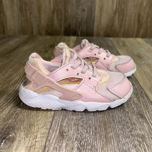 Nike Huarache Run Toddler Youth US Size 10C Prism Pink 859592-600 Sneaker Shoes